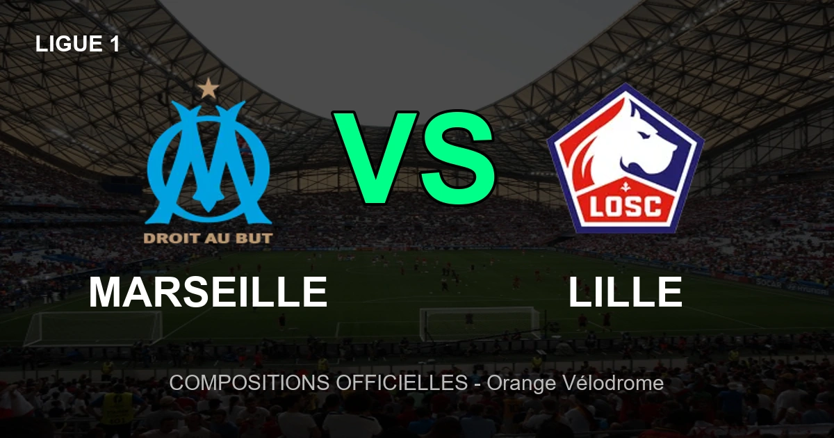 Compositions Officielles pour Marseille vs Lille : Un Affrontement Intriguant