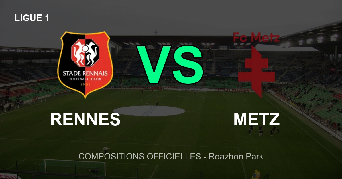 Compositions Officielles : Rennes vs Metz