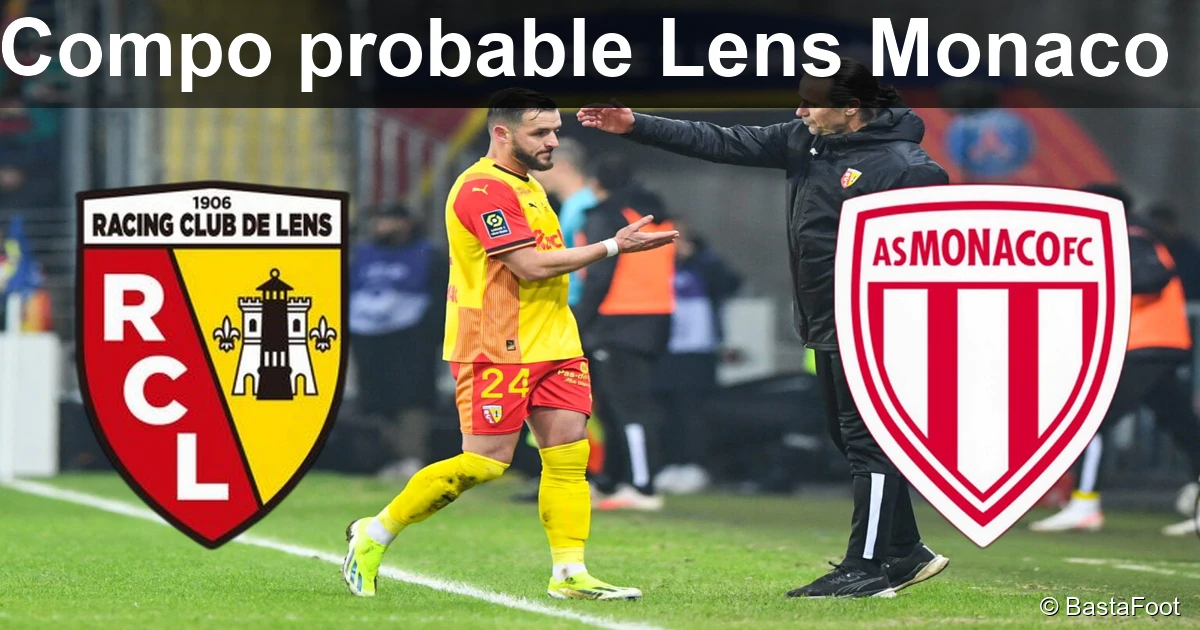 Résumé Avant-match RC Lens – AS Monaco : blessures, suspensions et compositions probables dévoilées
